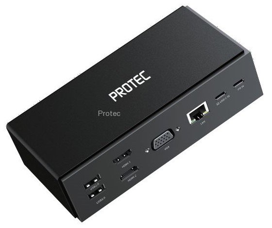 Picture of PROTEC USB/USB-C DUAL DISPLAY Docking Station