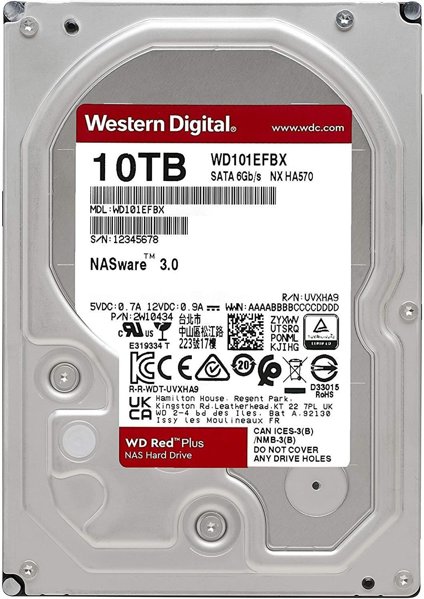 Picture of 10TB 256MB SATA III 6GB/s EFBX RED PLUS WD